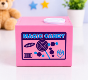 Magic Candy Dispenser Toy | Pink Automatic Gumball Machine for Kids