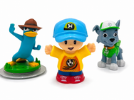 Paw Patrol & Perry the Platypus Action Figure Toy Set | Kids Character Playset