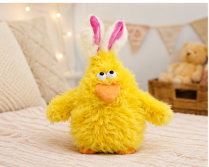 Cute Yellow Plush Bunny Toy | Soft Stuffed Rabbit Doll for Kids & Baby