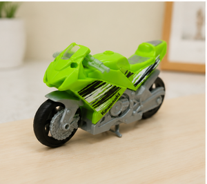 Green Racing Motorcycle Toy | Kids Die-Cast Style Sports Bike Model with Realistic Design