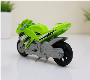 Green Racing Motorcycle Toy | Kids Die-Cast Style Sports Bike Model with Realistic Design