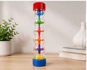 Colorful Rainmaker Musical Toy for Kids | Sensory Sound Tube with Beads