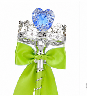 Princess Magic Wand with Crown Design | Fairy Light-Up Style Wand Toy for Kids Girls