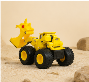 Yellow Dragon Monster Truck Toy | Dinosaur Front Loader Racing Vehicle for Kids